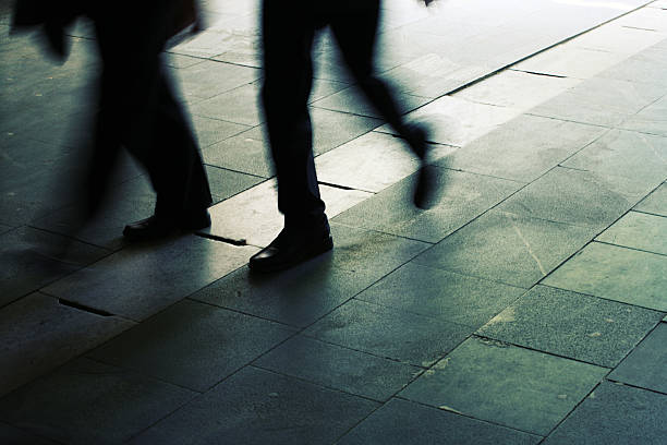 istock Feet walking on Street 108150100