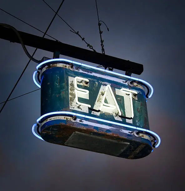 Photo of Neon EAT Sign