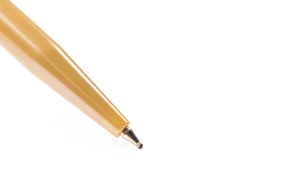 istock close up ballpoint pen isolated on white background 1081503364