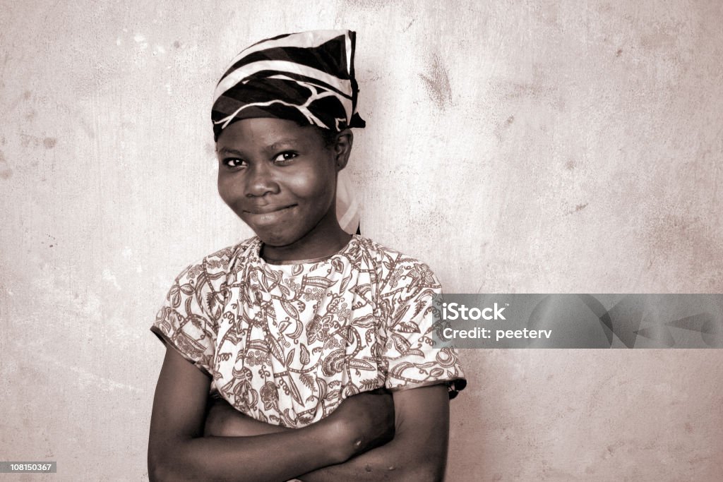 Africana Menina - Royalty-free Cor preta Foto de stock