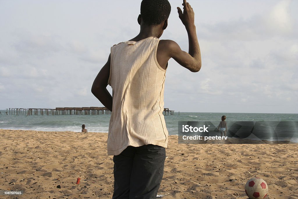 Afrikanische Beach-Fußball - Lizenzfrei Fotografie Stock-Foto