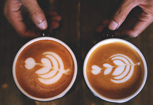 istock Art of coffee latte in a cup 1081506318