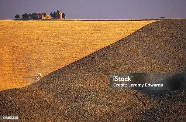 Tuscan Landscape Italy Stock Photo - Download Image Now - Autumn, Brown, Building Exterior