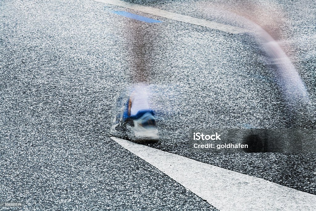 Motion Blur von Runner's Beine auf der Straße - Lizenzfrei Erfolg Stock-Foto