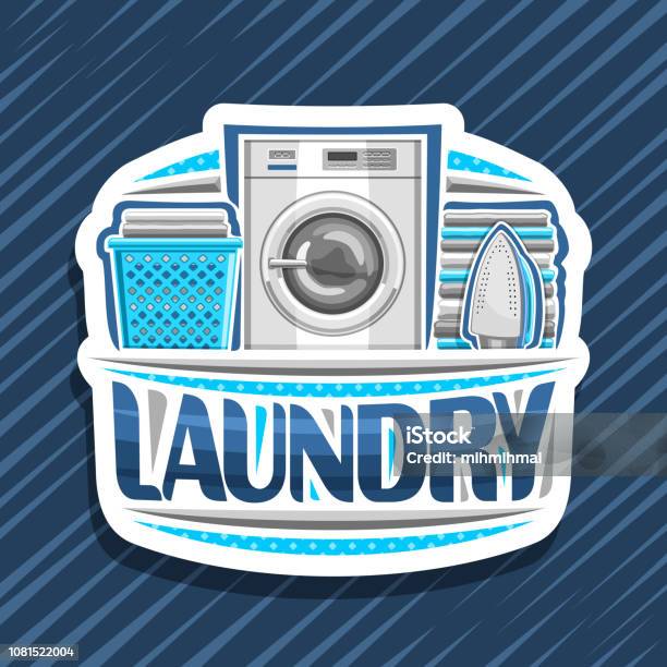 Label Laundry Vector Vector Label For Laundry Stock Illustration - Download Image Now ...