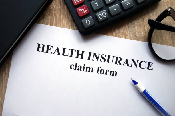 istock Health insurance claim form 1081529186