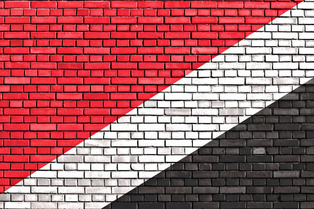 istock flag of Sealand painted on brick wall 1081543494
