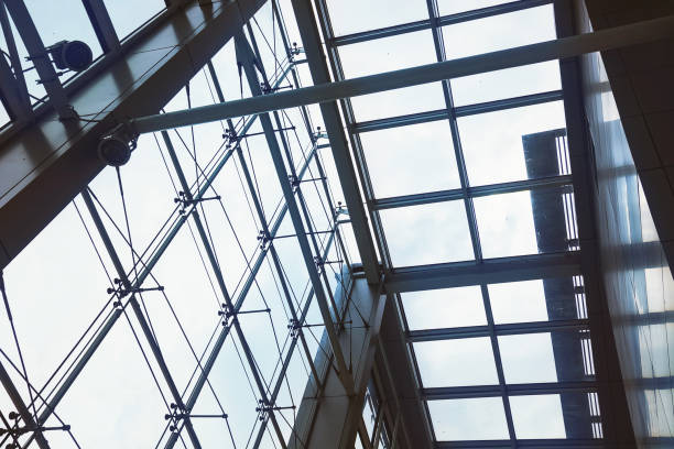 istock Image Of Reflection Glass Wall In Morden Office Building 1081549498