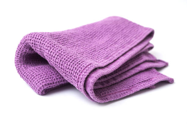 istock purple cleaning towel on white background 1081556488