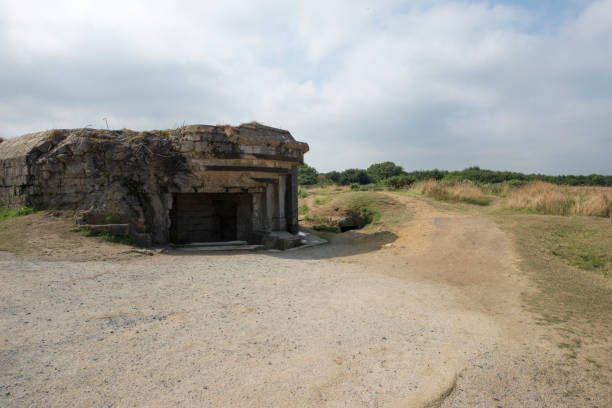 istock Surviving observation bunker at the Pointe du Hoc, France 1081556762