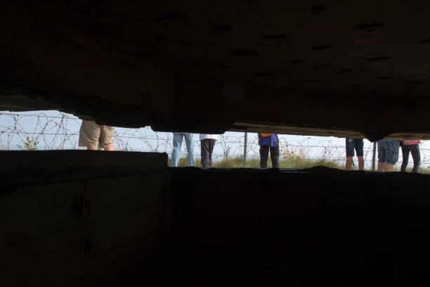 istock Surviving observation bunker at the Pointe du Hoc, France 1081556814