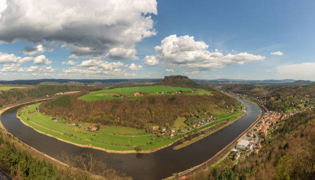 National Park Saxon Switzerland in Germany in spring 2018