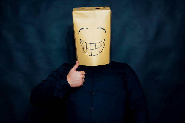 istock Emotion concept. The man raised his right thumb in approval. The expression on his face means extremely open joy. 1081572304