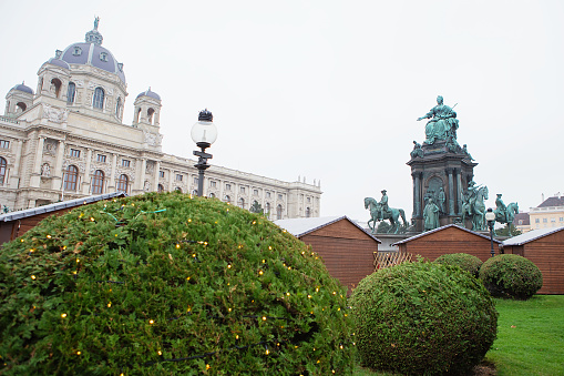 Fine Arts Museum and Maria Theresien Monument at Maria-Theresa-Square, Vienna, Austria