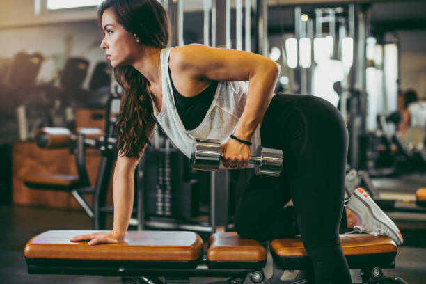 istock Young woman in gym 1081578910