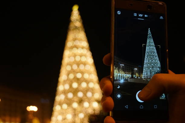 istock Christmas decoration in Bucharest, Romania. 1081588828