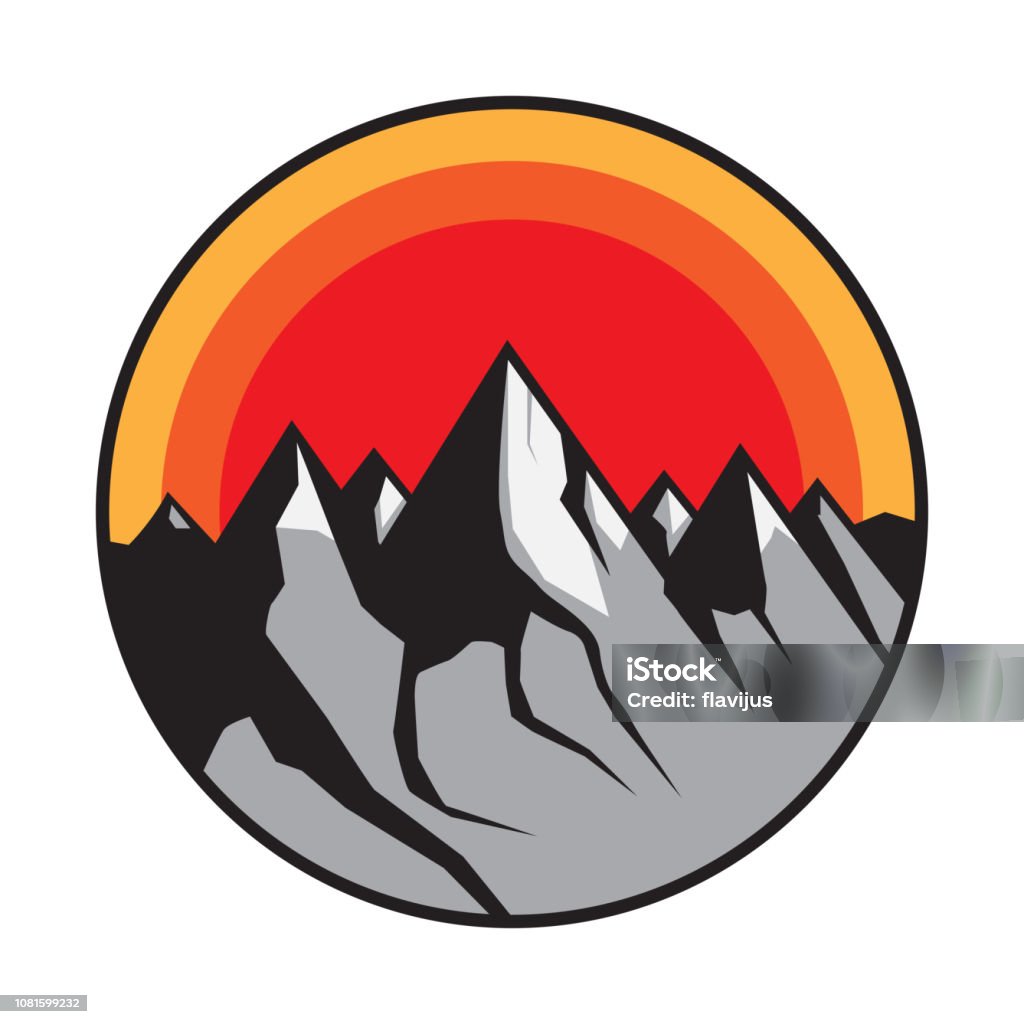 Berg Sign Berglogo Symbol Oder Symbol Stock Vektor Art und mehr Bilder von Berg ...