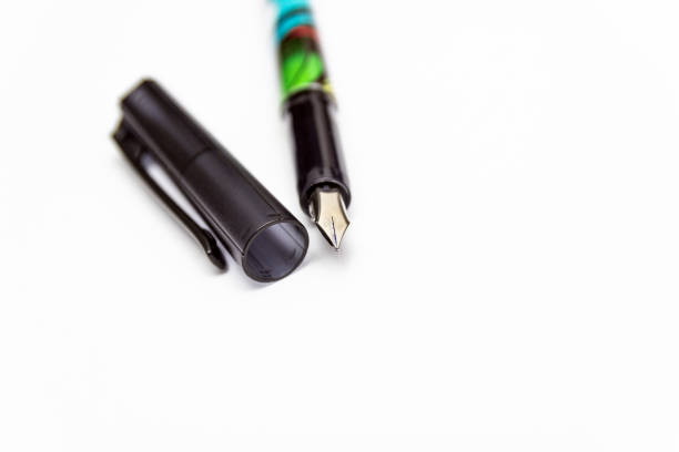 istock Fountain pen isolated on white background. Ink pen. 1081602956