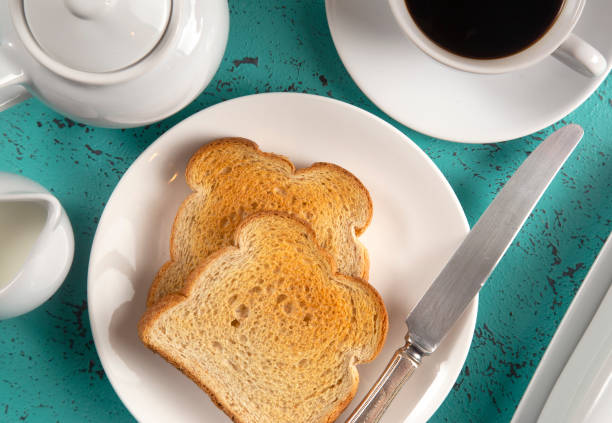 istock A Breakfast of Toast and Hot Coffee on a Tray 1081605598
