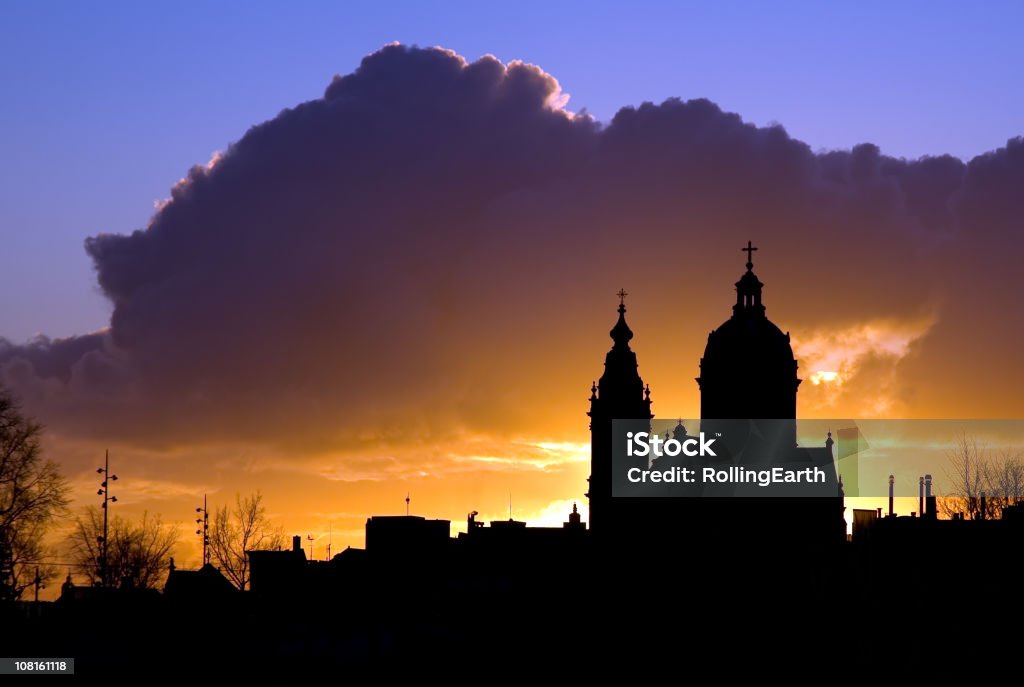 Église à l'aube - Photo de Amsterdam libre de droits