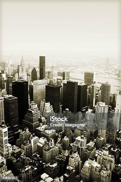 Widok Z Lotu Ptaka Manhattan New York City - zdjęcia stockowe i więcej obrazów Ameryka Północna - Ameryka Północna, Architektura, Bez ludzi