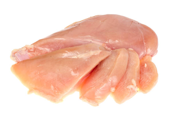 istock Raw chicken fillet isolated on white background 1081615108