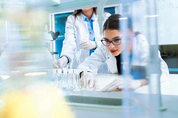 istock Chemistry and medicine students working in a laboratory 1081615586
