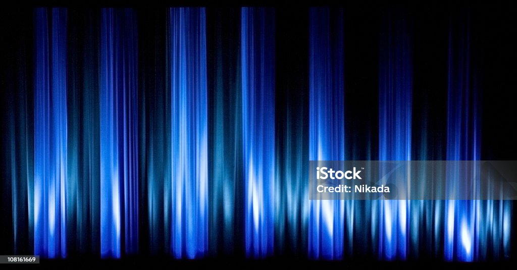 Blue Cortina de palco - Foto de stock de Azul royalty-free