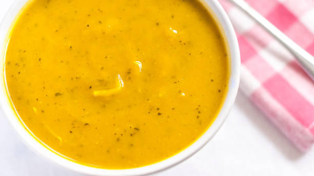 istock White bowl with cabotia pumpkin soup 1081617714
