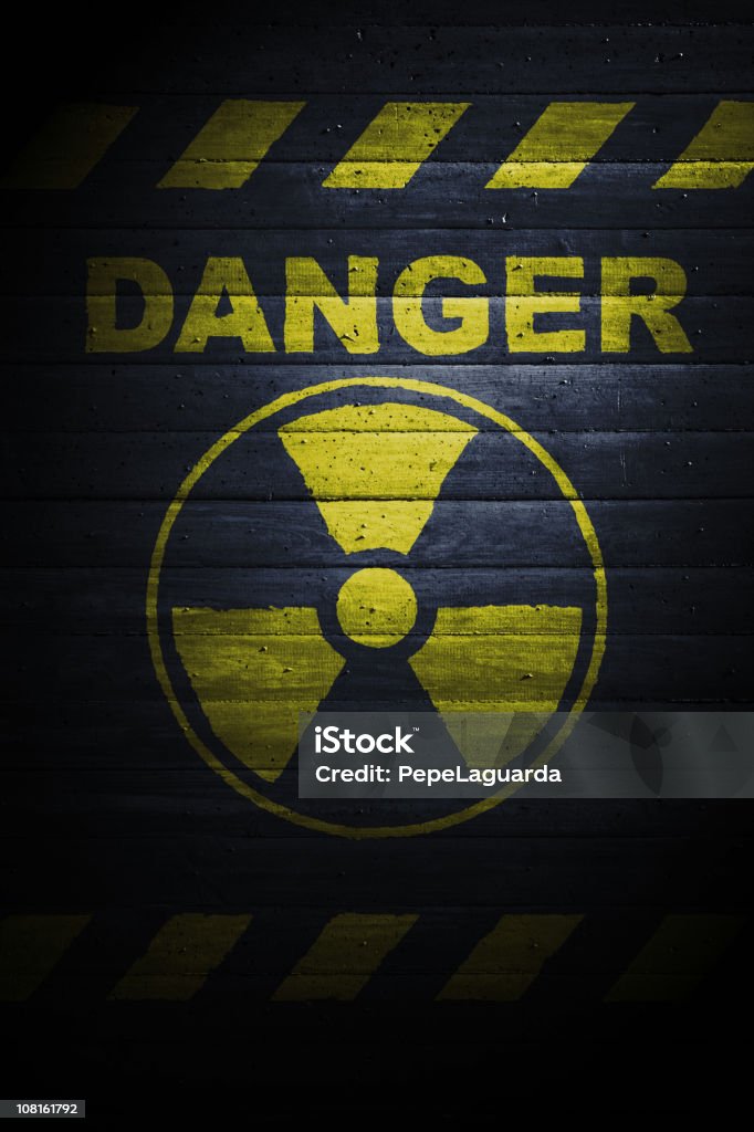 Aviso: Energia nuclear - Royalty-free Sinal de Radioatividade Foto de stock