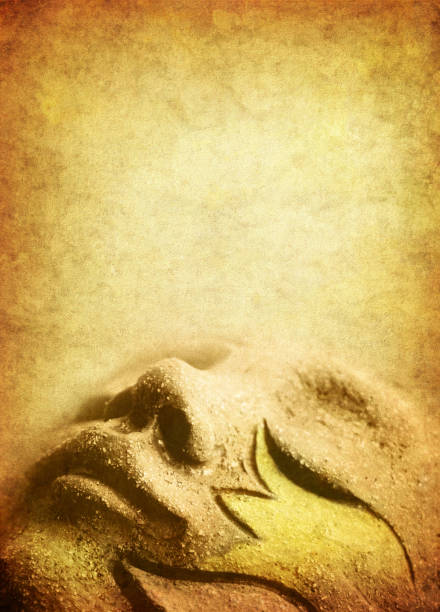 istock dreaming stone face on old paper 108161980
