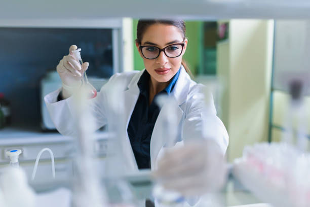 istock Chemistry and medicine researcher working in a laboratory 1081620542
