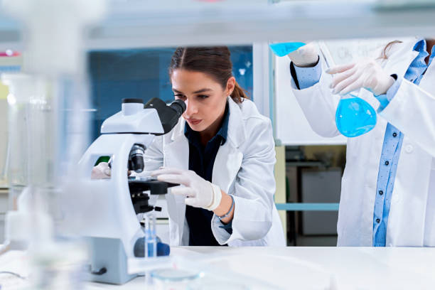 istock Chemistry and medicine students working in a laboratory 1081622714