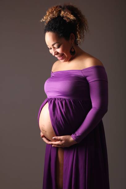 istock Mixed race pregnant woman 1081624008