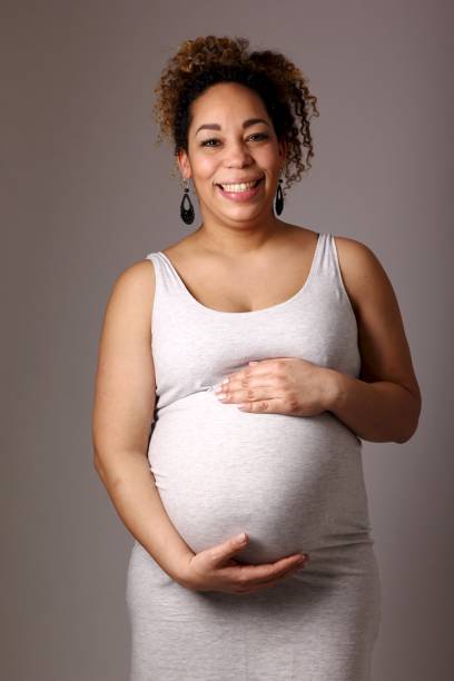 istock Mixed race pregnant woman 1081624016
