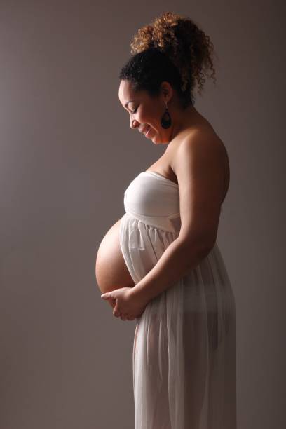 istock Mixed race pregnant woman 1081624042