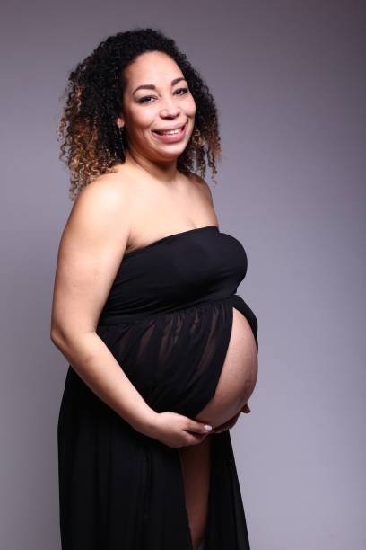 istock Mixed race pregnant woman 1081624456