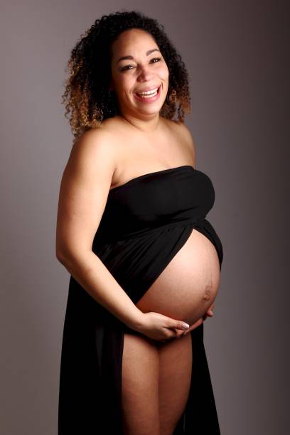 istock Mixed race pregnant woman 1081624458