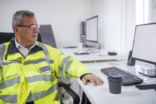 istock Senior traffic warden 1081626308