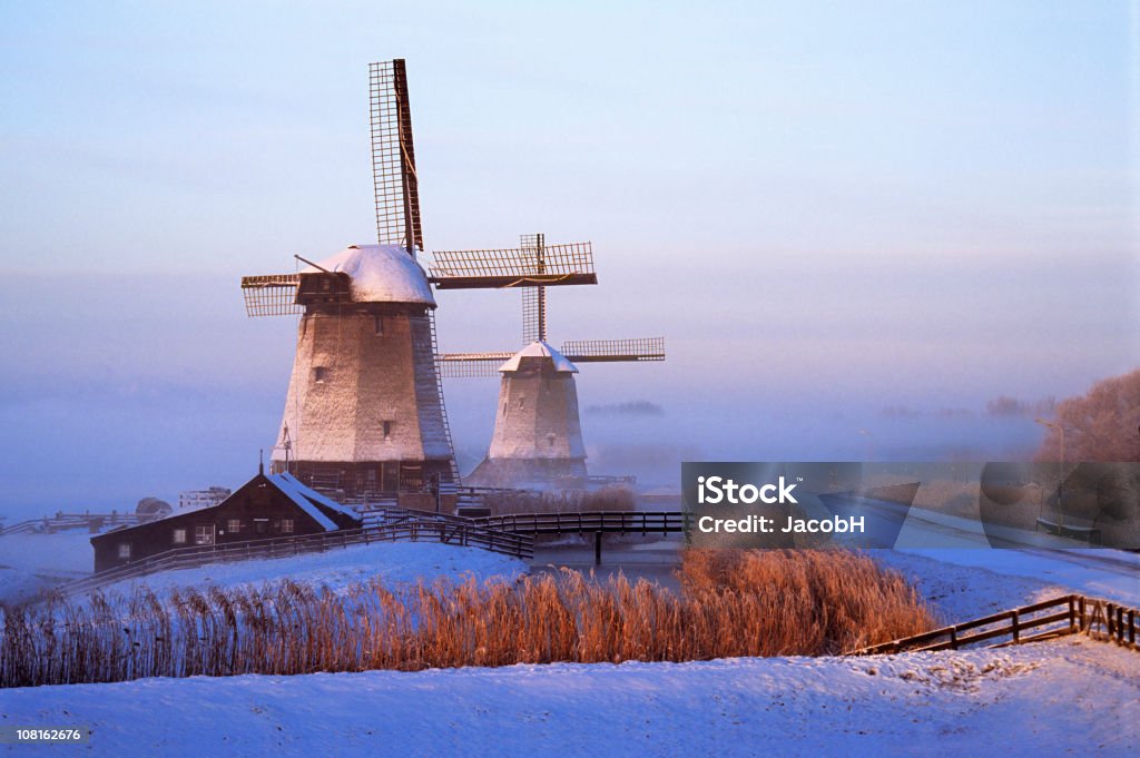 Зима в Голландии - Стоковые фото Зима роялти-фри
