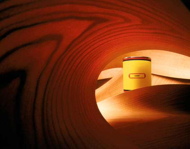 Ceramic vase on wooden table