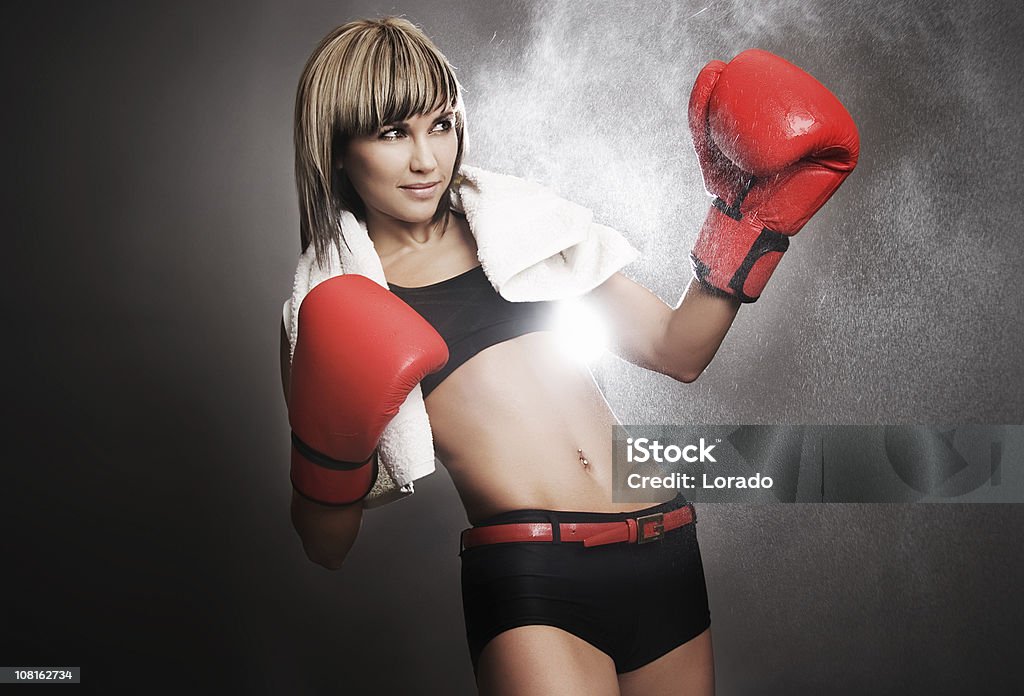 Jovem boxe - Foto de stock de Adulto royalty-free