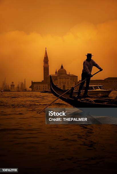 Mysterious Gondolier Stock Photo - Download Image Now - Venice - Italy, Old-fashioned, Retro Style