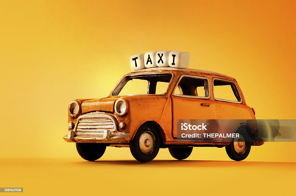 Táxi - Royalty-free Estilo retro Foto de stock