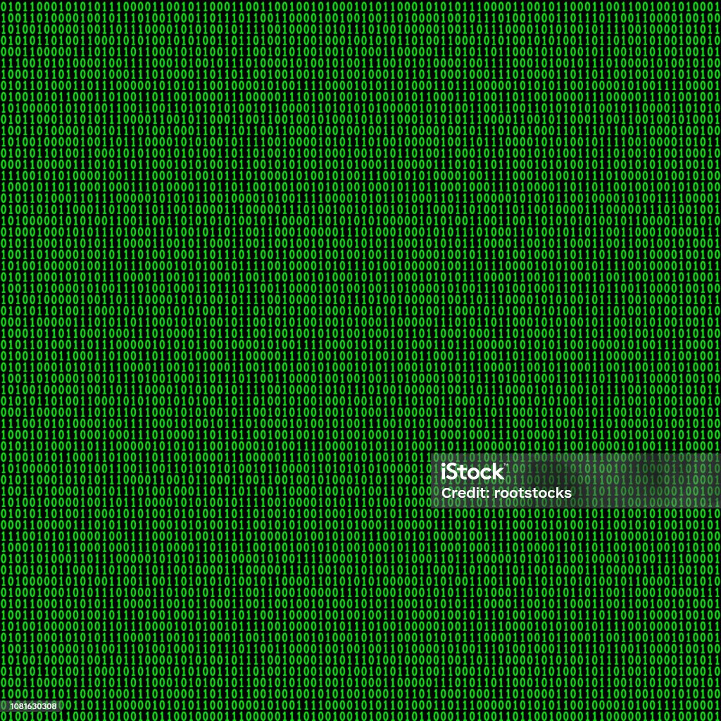 Binary Code Seamless Pattern Stock Illustration - Download Image Now ...
