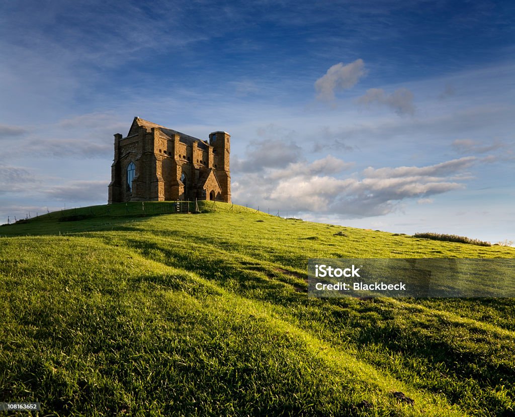 Saint Catherine's-Kapelle auf grünen Hügel während abends Sonntag - Lizenzfrei Abbotsbury Stock-Foto