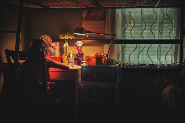 istock tween working at her desk in bedroom 1081636634