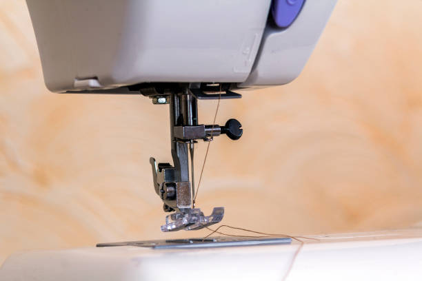 istock Detail of sewing machine and sewing accessories. 1081641690