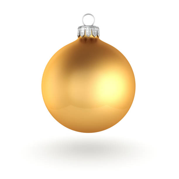 istock 3D rendering golden Christmas ball 1081649652