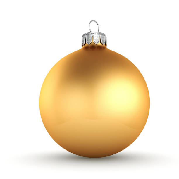 istock 3D rendering golden Christmas ball 1081649664